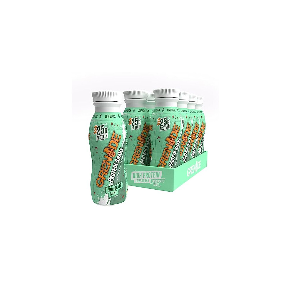 High Protein Shake, 8 X 330 Ml - Chocolate Mint Grenade