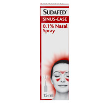 Sudafed Sinus Ease Nasal Spray (1x 15ml), Helps to Clear Nasal Passages, Targets Congestion and Provides Sinus Pressure Relief, Gets to Work in 2 Min