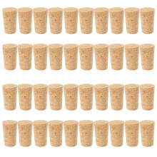 40Pcs Natural Wood Corks Wine Stopper Wood Bottle Stopper Cone Type Wine Bottle Corks Plug Sealing Cap Beer Bottle Corks