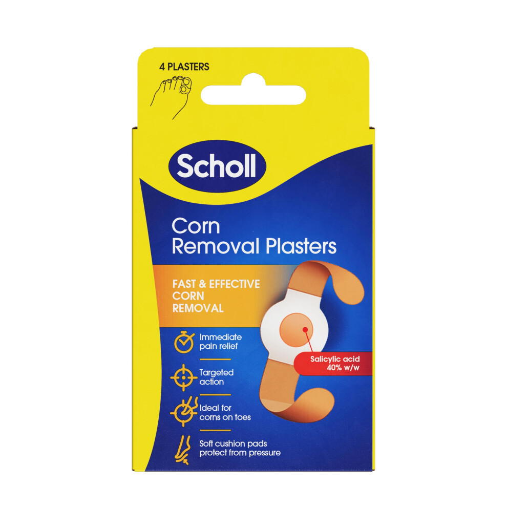 Dr Scholl's Scholl Medicated Corn Removal Kit, 4 Plasters And Discs