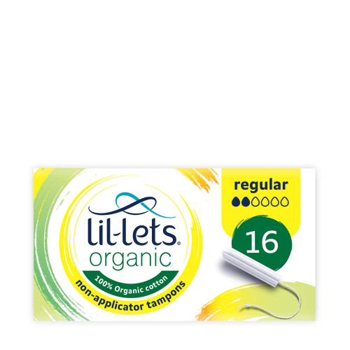 Lil-Lets Lil-Lets 16 Organic Non-Applicator Tampons Regular