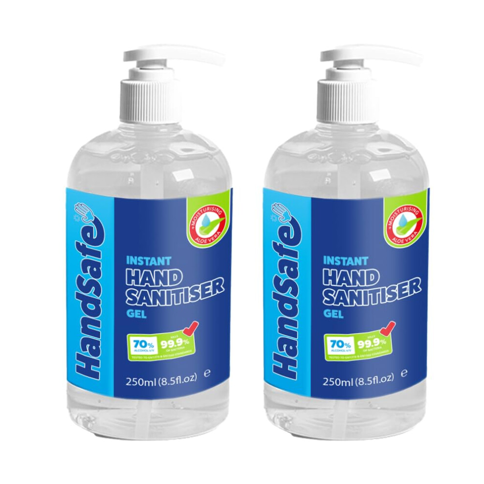 Photos - Hair Styling Product Handsafe - Sanitiser Gel 500ml - Hospital Grade Hand Sanitiser, Kills 99.9+ Bacteria & Viruses, Conveniently Supplied in 2 x