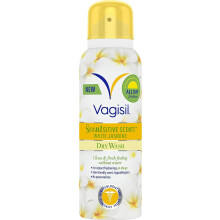 Vagisil Scentsitive Scents Dry Wash Spray For Women, Instant & All-Day Freshness On The Go, Hypoallergenic, White Jasmine Skin-Freindly Scent, Gynaec