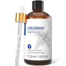 HIQILI Spearmint Essential Oil 30ML, Natural Aromatherapy for Fac
