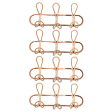 4X Appendiabiti da Parete nel Rattan Indumenti per Bambini Organizzatore Appendiabiti Cappello Appendiabiti Appendiabiti nel Rattan Appendiabiti per
