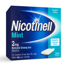 Nicotinell Mint Gum 2mg (204 Pieces), Stop Smoking Aid, Sugar Nic