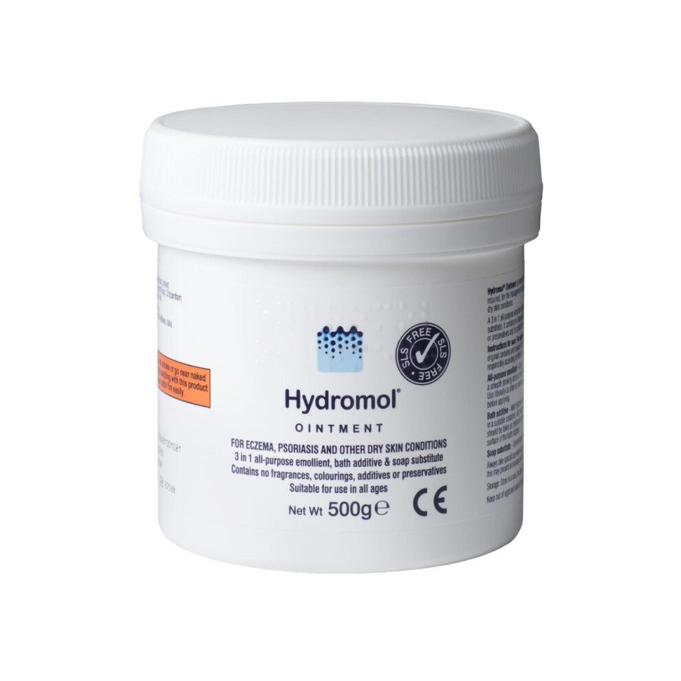 Hydromol Ointment - Intensive Emollient For Very Dry & Itchy Skin - For Psoriasis, Flare-Prone Eczema & Dermatitis - Helps Protect & Prevent Moisture
