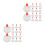 100Pcs White Bottle Caps Leakproof Seal Screw Lids 6