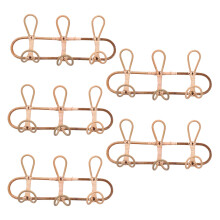 5X Appendiabiti da Parete Nel Rattan Indumenti per Bambini Organizzatore Appendiabiti Cappello Appendiabiti