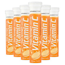 120 Vitamin C Orange 1000mg Effervescent Tablets *6 Packs of 20* HIGH