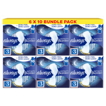 Always Infinity Flex Protect Night Size 3 Sanitary Towels with Wings 10 Pads X P