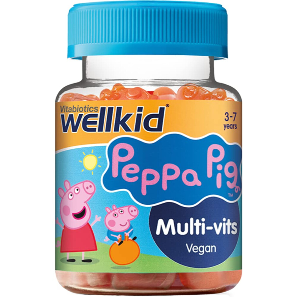 Wellkid Peppa Pig Chewable Gummy Vitamins By Vitabiotics - Uk's No. 1