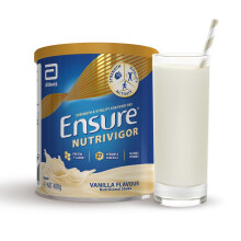 Ensure NutriVigor Nutritional Shake – Vanilla Flavour – 400g – Food Supplement with Protein, HMB & 27 Vitamins & Minerals – Supports Strength,