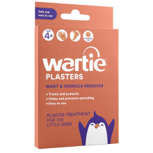 Wartie Plasters - Verruca & Wart Remover - Protect, Treat and Prevent - Easy Wart and Verruca Treatment for Hands and Feet - Prevent Spreading Warts