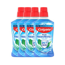 COLGATE Plax Cool Mint Mouthwash 4x500ml Fresh Breath Instant Long-Las