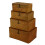 Seagrass Storage Baskets with Lids, Woven Rectangular Basket Bins, Wicker Storage Organizer for Shelf, Set of 4 1