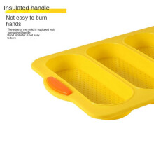 Silicone Loaf Pan Baking Pan for Baking French Baguettes/Hot Dog Buns,Nonstick &Easy Clean&Heat Resistant,White