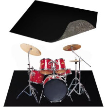 Non-Slip Drum Mat Rug 120x160cm, Soundproof Electric Drum Carpet for