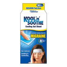KOOL 'N' SOOTHE MIGRAINE Cooling Gel Sheets/Heavy User 14 Pack/Immedia