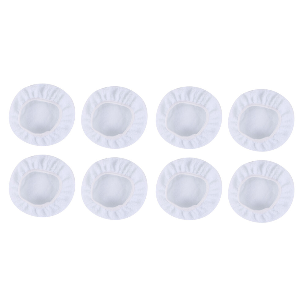Pack Of 8 10 Inch Bonnet Polisher Polish Pad Polishing Buffing Car Buffer Waxer White 6034185766530