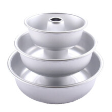 3 Stuks 6/7/9 Inch Angel Food Cake Pan Bakplaat Taartpannen Bakpannen Gecanneleerde Buis Pan Dessertvorm Donutvorm