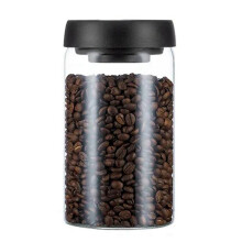 Vacuum Sealed Jug Coffee Beans Glass Airtight Canister Food Grains Candy Keep Fresh Storage Jar 1200Ml