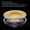 Wireless Bluetooth Earbuds Gold with Noise Reduction, Touch Control, 4H Play 3
