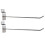 50 x Slatwall Single Hook Pin Shop Display Fitting Hanger Hanger 200mm 1