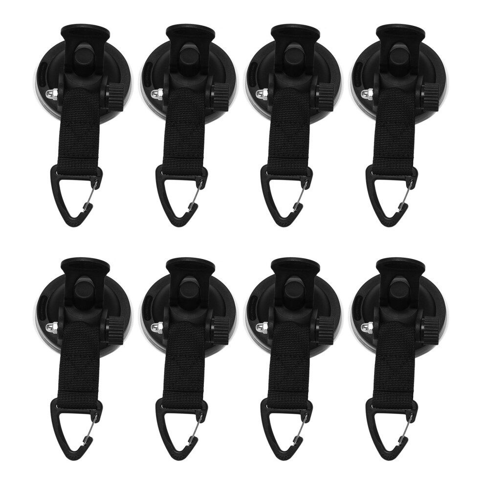 8Pcs Suction Cup Anchor Securing Hook Tie Down,Camping Tarp As Car Side Awning, Pool Tarps Tents Securing Hook Universal 4712283538403