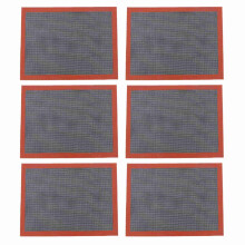 6X Tapis de Cuisson en Silicone Perforé Doublure de Feuille de Four de Cuisson Antiadhésive pour Biscuits / Pain / Macaron / Biscuits Outils de