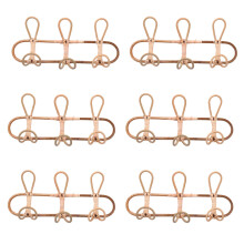 6X Appendiabiti Da Parete Nel Rattan Indumenti per Bambini Organizzatore Appendiabiti Cappello Appendiabiti