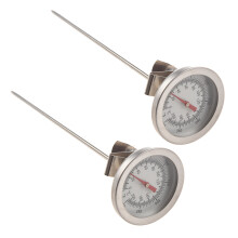 2X Thermometer Gauge Stainless Steel for Cooking Food 200 Celsius