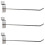 75 x Slatwall Single Hook Pin Shop Display Fitting Prong Hanger 200mm 1