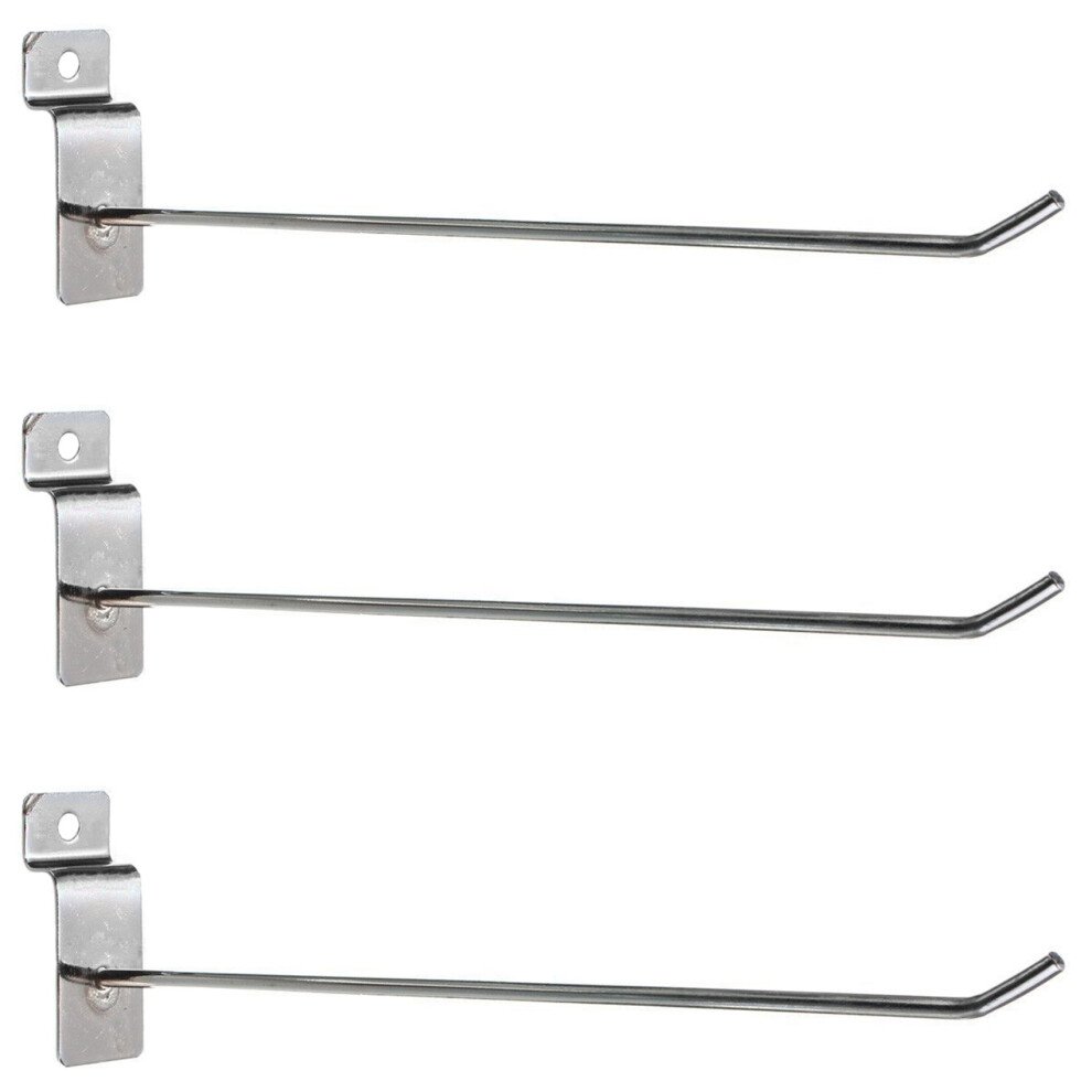 75 X Slatwall Single Hook Pin Shop Display Fitting Prong Hanger 200Mm 6033963091789