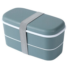 Microwavable 2 Layer Lunch Box with Compartments Leakproof Bento Box Insulated Food Container Lunch Box Green