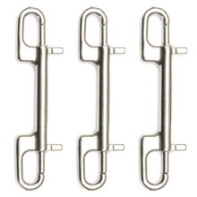 3X Tauch Haken Edelstahl Doppelter Bolzen Karabiner Haken für Scuba Tauchen Haustier Leash Kamera Gurt Schlüssel Bund Hänge Matte