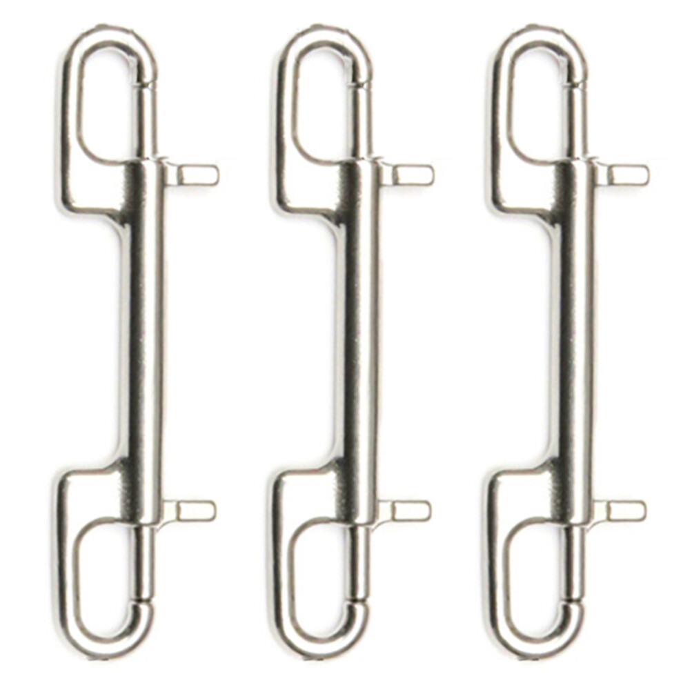 3X Diving Hook Stainless Steel Double Ended Bolt Snap Hook For Scuba Diving Pet Leash Camera Strap Keychain Hammock 4712405693836