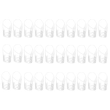 30Pcs 80Ml Disposable Bevel Cake Cups Pudding Jelly Mousse Cup Appetizer Bowl for Home Dessert Shop Food Container