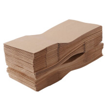 100PCS Square Bottom Food Paper Bags Paper Bags Breakfast Paper Bags for Food