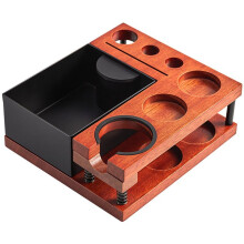Espresso Knock Box für 51 54 58 mm Espressozubehör, Abnehmbare Espresso-Organizer-Box, Espresso-Tamping-Station