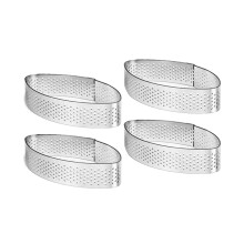 4 STKS Cakevorm Gereedschap Gebak Kaas Taart Ring Keukengerei Poreuze Cake Mouss Franse Taart Ring (Boot)