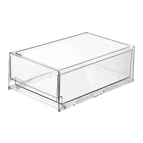 Drawer Refrigerator Storage Box Clear Food Storage Bin Fruit Vegatable Meat Freezer Fridge Stackable Kitchen Organizer L 1