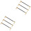 6Pièces Câbles De Patch Métal Droit-Angle Multi Usage Musicien 3