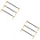 6Pièces Câbles De Patch Métal Droit-Angle Multi Usage Musicien 6