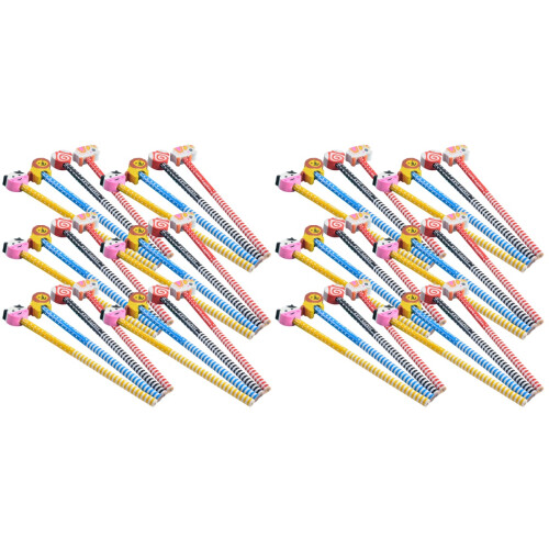60Pièces Crayons Bois Enfants Colorés Avec Ergonomiques École 1