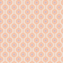 (Peach/Purple) Retro Circle Wallpaper AS Creation