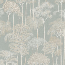 Tranquil Palmscape Wallpaper Blue AS Creation 79162-2