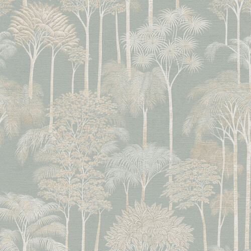 AS Creation Tranquil Palmscape Wallpaper Blue AS Creation 79162-2