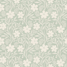 (Sage Green) Berry Floral Wallpaper Arthouse 10