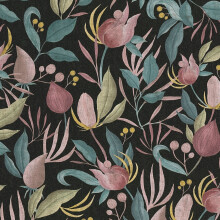 (Black) Still Bloom Wallpaper AS Creation